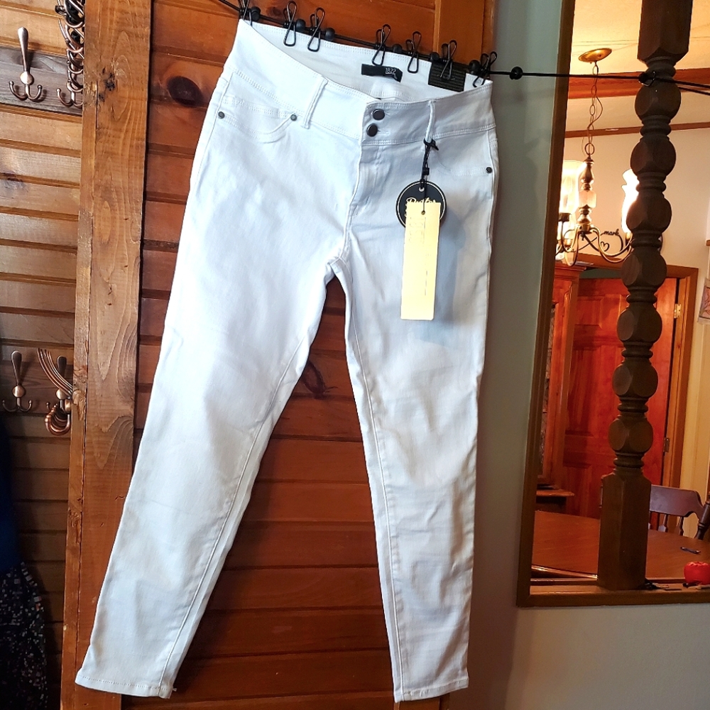 1822 Denim Kya Double Button Skinny Jeans